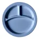 Cambro 93CW401 9" Slate Blue PC 3-Comp Plate, 9-Inch, Glossy, Scratch-Resistant, NSF, Made in USA 1 image
