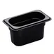 Cambro 94CW110 Food Pan, 0.9‑Quart (1/9) 4" Deep Polycarbonate Black, NSF 1 image