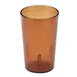 Cambro 950P2153 9.8‑oz Amber SAN Tumbler, 2‑3/4" Top, Textured, Sani‑Rim, Dishwasher‑Safe - 24/Case 1 image