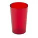 Cambro 950P2156 Tumbler - 9.8 Oz Ruby Red SAN, 2-3/4" Top Dia, Dishwasher Safe - 24/Case 1 image