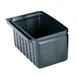 Cambro BC331KDSH110 Black Silverware Holder, 2-1/2 Gallon, for KD Service Cart 1 image