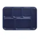 Cambro BCT1014186 - 6‑Comp Rectangular Tray, 10" x 14.5" Navy Blue ABS, Scratch‑Resistant 1 image