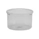 Cambro CCP15152 - 1.5 Qt Clear Polycarbonate Round Salad Crock, 6‑Inch Diameter, Made in USA 1 image