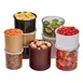 Cambro CCP27152 - 2.7 Qt Clear Polycarbonate Salad Crock, 6-3/16" Round, Lid, Dishwasher Safe 2 image