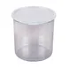 Cambro CCP27152 - 2.7 Qt Clear Polycarbonate Salad Crock, 6-3/16" Round, Lid, Dishwasher Safe 1 image