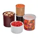 Cambro CP12110 1.2-Quart Salad Crock, 5-1/16" Dia x 5-3/16" H, Black Polypropylene, Lid, NSF 2 image