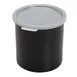 Cambro CP12110 1.2-Quart Salad Crock, 5-1/16" Dia x 5-3/16" H, Black Polypropylene, Lid, NSF 1 image