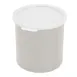 Cambro CP12148 1-Qt Round Salad Crock, 5-1/16" Dia X 5-3/16" H, White Polypropylene, Made In USA 1 image