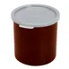 Cambro CP12195 - 1.2 Qt Crock, 5-1/16" Dia x 5-3/16" H, PP, Lid, Red, NSF, Safe, Made in USA 1 image