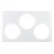 Cambro CPH3191 Crock Holder 12-7/8" x 20-7/8" Plastic Gray, 3 Round Cutouts, Holds 1.5 Qt & 2.7 Qt 1 image