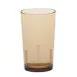Cambro D12609 Tumbler, 12 oz Amber, 2-15/16" Diameter, Crackled SAN Plastic, Rolled Rim, USA 1 image
