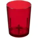 Cambro D14156 Del Mar Tumbler, 14 oz Ruby Red, 3-1/4"×4-3/16" Crackled SAN Plastic, Rolled Rim 1 image