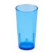 Cambro D16608 Del Mar 16-oz Tumbler, 3-1/16" Top Dia, Blue Crackled SAN, Rolled Rim, Stackable 1 image