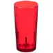 Cambro D24156 Del Mar Tumbler, 24 oz Ruby Red Crackled SAN, 3-7/16" Top Dia, Lightweight, Stackable 1 image