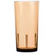 Cambro D24609 Del Mar Tumbler, 24 oz Amber Crackled, 3‑7/16" Top Dia, SAN Plastic, Stackable 1 image
