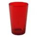 Cambro D8156 - 8 oz Ruby Red SAN Tumbler, 2-5/8" Top Dia, Crackled, Break‑Resistant, Made in USA 1 image