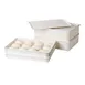 Cambro DB18266CW148 Pizza Dough Box, 26" L x 18" W x 6" D, White Polycarbonate, Dishwasher‑Safe 2 image