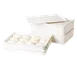 Cambro DBC1826P148 Pizza Dough Box Cover – 26" L x 18" W, White Polypropylene, NSF 1 image