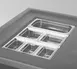 Cambro DIV20148 Divider Bar - 20-7/8" White NSF-Approved Steam Table Pan Accessory 1 image