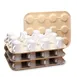 Cambro KK1200133 Kup Keeper, 13-15/16" x 17-7/8", Holds 12 Cups, Dishwasher Safe, Stackable, Regal Plastic, Beige 1 image