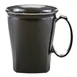 Cambro MDSHM8110 Plastic Mug, 8 oz, Black Polypropylene, 4½″ Dia x 4″ H, Dishwasher Safe, NSF 1 image