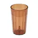 Cambro NT10153 - 10 oz Amber Fluted SAN Plastic Tumbler, Dishwasher Safe, Made in USA 1 image