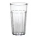 Cambro NT12152 Tumbler, 12 oz Clear Fluted SAN Plastic, 3" Dia, Sani‑Rim Lip, Dishwasher Safe 1 image