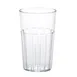 Cambro NT14152 Newport Tumbler, 14 oz Clear Fluted SAN Plastic, 3-1/8" Top Diameter, Dishwasher Safe 1 image