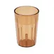 Cambro NT5153 Newport Tumbler, 6 oz Amber Fluted SAN Plastic, 2½″ Top, Dishwasher Safe – Made in USA 1 image