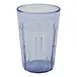 Cambro NT5401 Newport Tumbler - 6.4 oz Fluted SAN Plastic Blue 2.5" Top ImpactRes Lugs Sani‑Rim Lip 1 image