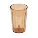 Cambro NT8153 Newport 8‑oz Fluted Tumbler, Amber SAN 2‑11/16" Diameter Dishwasher‑Safe Made in USA 1 image