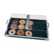 Cambro RD1220CWH135 Clear Hinged Cover, Handles, Fits 21-7/8" W x 14-1/8" D x 5" H, 12"x20" Tray 1 image