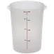 Cambro RFS8PP190 - Round 8-Quart Storage Container, 9-15/16" Dia x 10-7/8" H, PP, NSF, No Lid 1 image