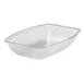 Cambro RSB1419CW135 - 12 Qt PC Rect Bowl, 14¼" x 19⅜" Ribbed, Dishwasher Safe, NSF, Made in USA 1 image