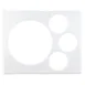 Cambro SBH15191 Salad Bowl Holder 25-3/4" x 20-7/8" Gray Plast., 15" Bowl + 3 1.5/2.7Q, 4‑R,NSF,USA 1 image