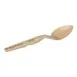 Cambro SPO11CW133 - 11" Deli Serving Spoon, Polycarbonate, Beige, Notched, Hanging Hole, NSF 1 image