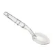 Cambro SPO11CW135 Deli Serving Spoon, 11" Clear Polycarbonate, Notched Back, Hanging Hole, NSF 1 image
