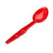 Cambro SPO13CW404 Deli Serving Spoon – 13‑14" Polycarbonate, Red Handle, Notch, NSF 1 image