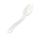 Cambro SPO8CW148 - 8" White Polycarbonate Salad Spoon, 1/2 oz Capacity, Hanging Hole, NSF 1 image