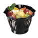 Cambro SRB5110 Swirl Bowl, 5 oz (3 in) Diameter, Break-Resist SAN Plastic, Black, USA Made - 24/Case 1 image