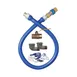 Dormont 1650KIT72 Deluxe SnapFast 72" Gas Connector Kit, Two Elbows, Restraining Cable, 1/2" Dia 3 image