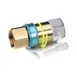 Dormont A125R 1-1/4" (32 mm) SnapFast™ QD Push Inlet Water Connector, Brass Finish 3 image