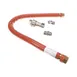 Dormont H100BIP2Q48 48" Safety System Steam Connector Hose with Quick Disconnect, 1" Diameter 1 image