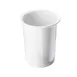 Cal-Mil 1017-15 White Melamine Cutlery Cylinder, 5-1/2" H, 4-1/2" Dia., BPA Free Utensil Holder 1 image