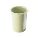 Cal-Mil 1017-63 Sage Green Melamine Cutlery Cylinder, 5-1/2" H, 4-1/2" Dia., BPA Free Utensil Holder 1 image