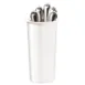 Cal-Mil 1017-8-15 Extra Deep White Melamine Cutlery Cylinder Utensil Holder, 8" H, 4-1/2" Dia., BPA Free 1 image