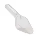 Cal-Mil 1029-6 Ice Scoop, 6 Oz Capacity, 10-1/4" OAL, Clear Plastic, Flat Bottom, NSF BPA‑Free 1 image