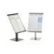 Cal-Mil 1153-15-13 Stand, 8-3/4" x 8-3/4" x 15-1/2" H, Fits 8-1/2" x 11" Card, Black Metal Front 1 image