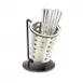 Cal-Mil 1226-13-PERF Wire Utensil Holder, 6x6x6, 1 Compartment, Wire Material, Black Iron Ring Stand 1 image