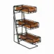 Cal-Mil 1235-13-60 Condiment/Flatware Display, 5.25"W X 14"D X 18"H, 3-Tier, Removable Bamboo Bins 1 image